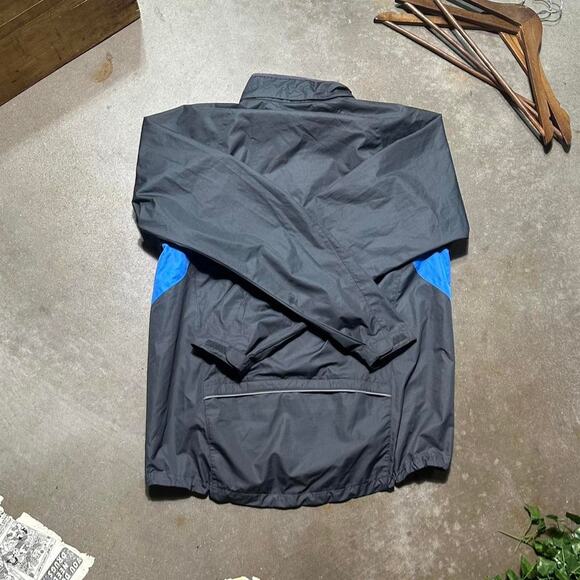Vintage Y2K Nike Windbreaker Mens Large Grey Blue Lightweight 2000s Jacket - Picture 2 of 5